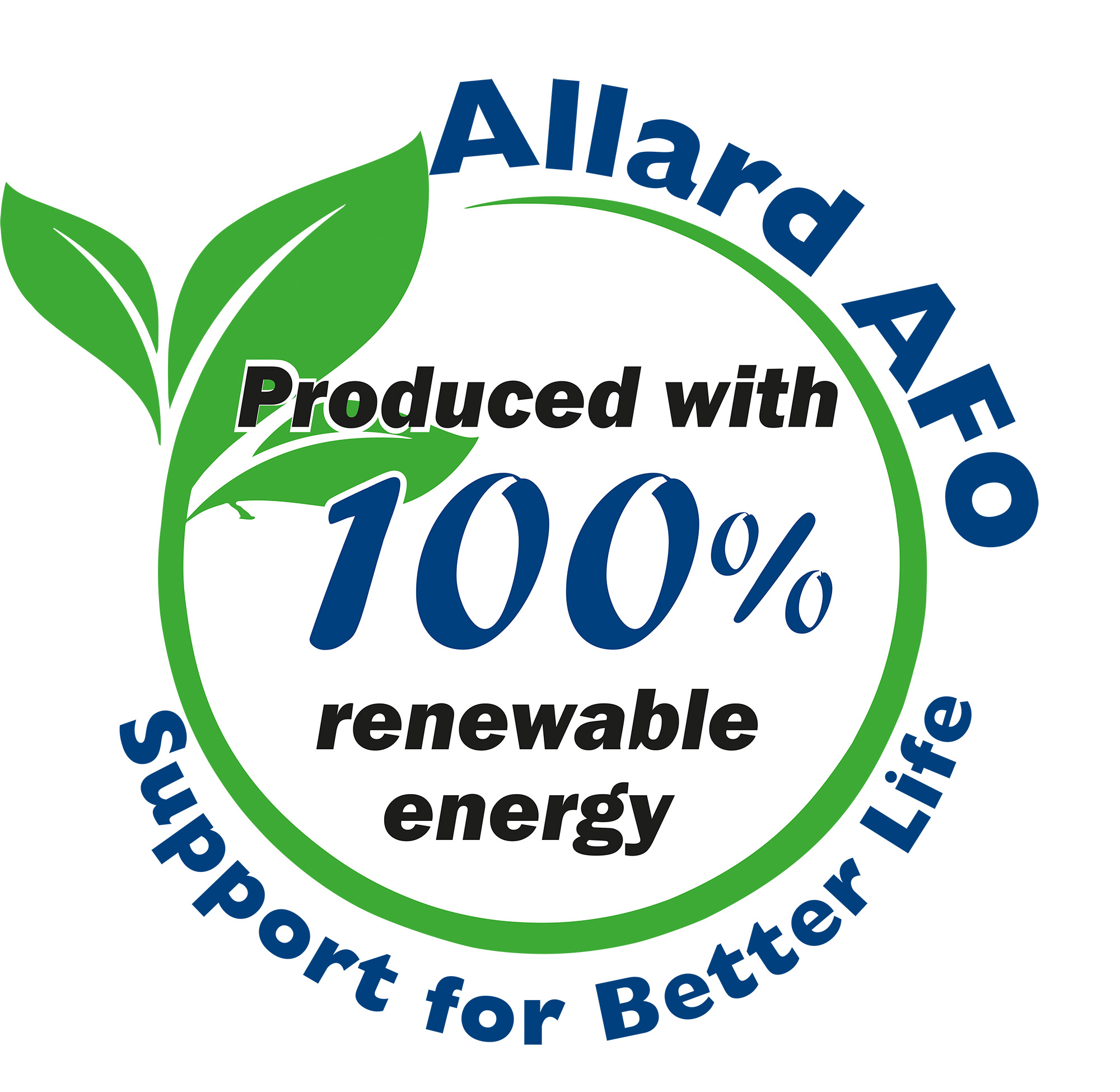 Allard AFO - produced with 100% renewable energy